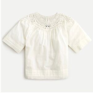 J. Crew | Crochet Top In Cotton Voile Size Medium
